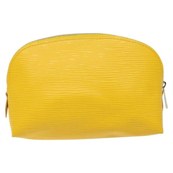LOUIS VUITTON Epi Pochette Cosmetic PM Cosmetic Pouch Citron LV Auth 116044V - Picture 1 of 16